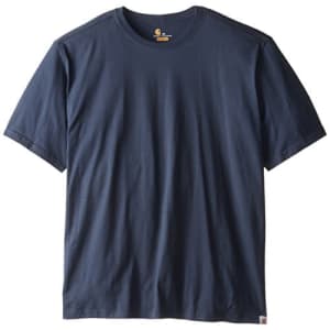 Carhartt Men's Maddock Non Pocket Short Sleeve T-Shirt,Navy,Medium for $13 Carhartt Men's Maddock Non Pocket Short Sleeve T-Shirt,Navy,Medium for $13