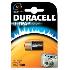 Duracell 3-Volt Photo Batteries, Pack Of 2 for $11