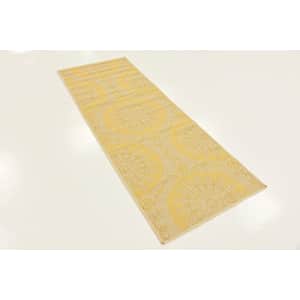 Unique Loom Collection Geometric, Botanical, Coastal, Bohemian, Indoor and Outdoor Area Rug, 2' 2" for $21