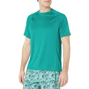 Amazon Essentials Men's Short-Sleeve Quick-Dry UPF 50 Swim T-Shirt for $5