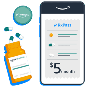 Amazon RxPass: for $5 per month w/ Prime