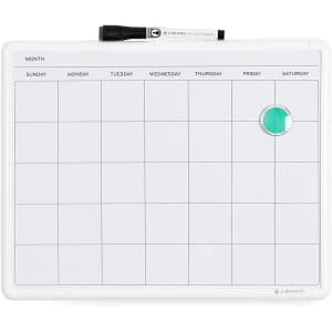 U Brands Contempo Magnetic Monthly Calendar Dry Erase Board for $6 U Brands Contempo Magnetic Monthly Calendar Dry Erase Board for $6
