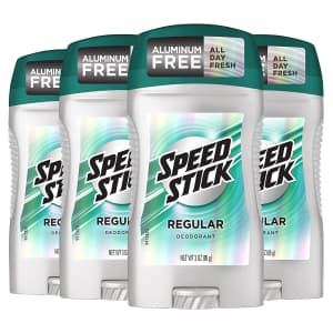 Speed Stick Men's Regular Deodorant 4-Pack for $5.30 via Sub & Save