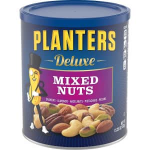 Planters Deluxe Mixed Nuts 15-oz. Can for $8 Planters Deluxe Mixed Nuts 15-oz. Can for $8