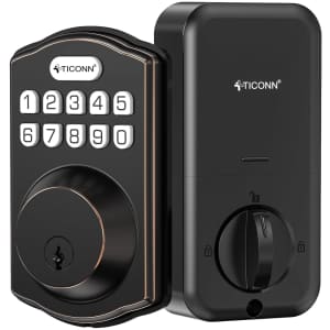 Ticonn Keyless Entry Door Lock Deadbolt with Keypad for $30 Ticonn Keyless Entry Door Lock Deadbolt with Keypad for $30
