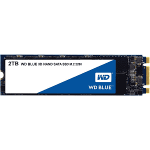 Western Digital Blue 2TB 3D NAND M.2 SATA III Internal SSD for $140