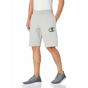 Champion Men's 10 Inch Reverse Weave Cut-Off Shorts, Big C Logo, Oxford Gray - C Applique, 3X- Large for $17