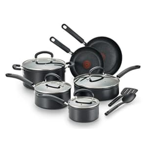 T-fal C561SC Titanium Advanced Nonstick Thermo-Spot Heat Indicator Dishwasher Safe Cookware Set, for $117