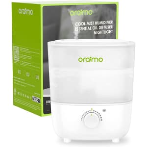 Oraimo 2.5L Ultrasonic Humidifier w/ Essential Oil Diffuser for $40