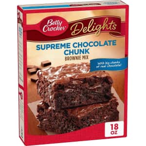 Betty Crocker Delights Supreme Chocolate Chunk Brownie Mix for $2