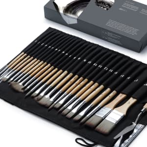 Artify 25-Piece Professional Paint Brush Set for $21