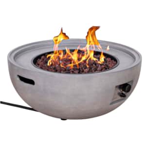 Four Seasons Courtyard 50,000-BTU Round Concrete Gas Fire Pit for $136
