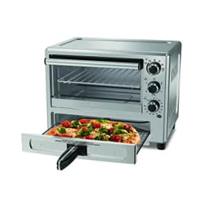 Oster Convection Toaster Oven with Pizza Drawer (TSSTTVPZDS-033) - Grey, 1400W for $131