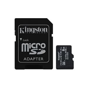 Kingston Industrial 8GB microSDHC C10 A1 pSLC Card + SD Adapter SDCIT2/8GB for $13