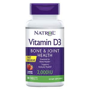 Natrol Vitamin D3 2,000 IU Tablets, Support Your Immune Health, Strawberry, 90 Count for $8