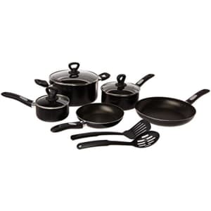 Mirro A797SA Get A Grip Aluminum Nonstick Cookware Set, 10-Piece, Black for $95 Mirro A797SA Get A Grip Aluminum Nonstick Cookware Set, 10-Piece, Black for $95