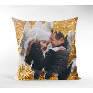 16" x 16" Photo Magic Flip Sequin Square Pillow - Customize Yours for $36 to $18 per pillow