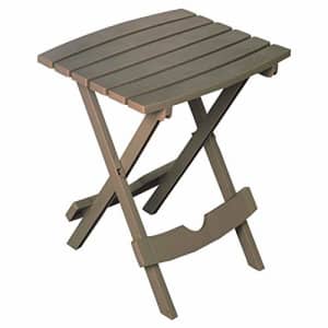 Adams 8510-96-3734 Quik Fold Patio Side Table, Resin, Portobello - Quantity 4 for $33