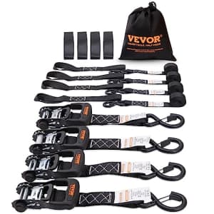 Vevor Ratchet Tie Down Strap 4-Pack for $24 Vevor Ratchet Tie Down Strap 4-Pack for $24