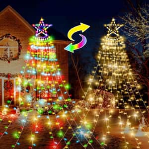 12.5-Foot LED Christmas Tree Outdoor Decor from $17