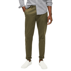 J.Crew Factory Men's Straight-Fit Flex Chino Pants for $19