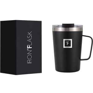 Iron Flask Vacuum Insulated Stainless Steel Coffee Mug for $7
