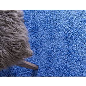 Unique Loom Solo Solid Shag Collection Modern Plush Round Rug, 7' 0 x 7' 0, Periwinkle Blue for $100 Unique Loom Solo Solid Shag Collection Modern Plush Round Rug, 7' 0 x 7' 0, Periwinkle Blue for $100