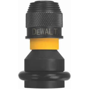 DEWALT DW2298 1/2-Inch Square to 1/4-Inch Adaptor Hex Rapid Load, Black for $7