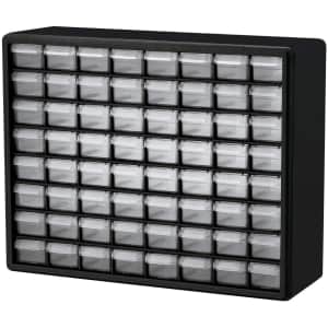 Akro Mils 64 Drawer Plastic Cabinet for $28