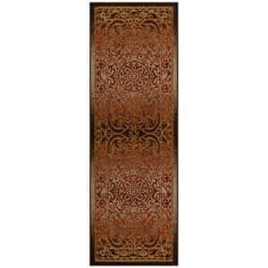 Maples Rugs Pelham Vintage Runner Rug Non Slip Hallway Entry Carpet [Made in USA], 2 x 6, Rustique for $28