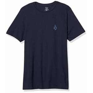 Volcom Men's Stone Tech Short Sleeve T-Shirt, Navy, Medium for $23