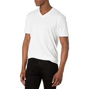 Volcom Men's Heather Modern Fit Short Sleeve V-Neck T-Shirt, White 1, X-Large for $18