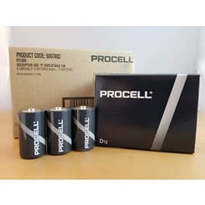 D Battery Procell PC1300 Professional Batteries By Duracell | Case Of 72 | QTY 6 X 12 Pack | Value for $80