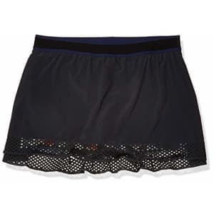 SHAPE activewear Women's Match Hi Lo Skirt, Caviar Black/Cuba Liberal, XS for $9