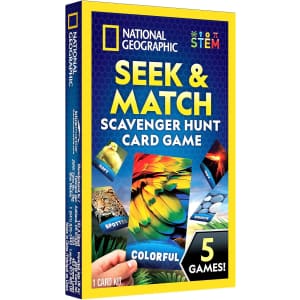 National Geographic Seek & Match Scavenger Hunt Card Game for $5