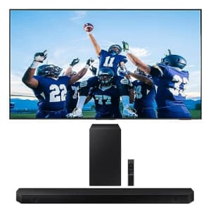 SAMSUNG QN75QN85CAFXZA 75 Inch 4K Neo QLED Smart TV with Dolby Atmos with a HW-Q60C 3.1ch Soundbar for $1,673