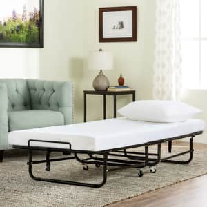 BH&G Rollaway Guest Bed w/ Memory Foam Mattress for $170