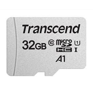 Transcend 32GB microSDHC UHS-I Class 10 U1 Memory Card with Adapter for $8