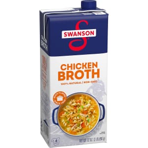 Swanson 100% Natural Gluten-Free Chicken Broth 32-oz for $2