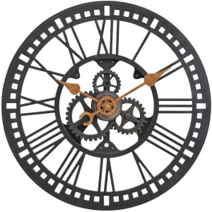 FirsTime & Co. 24" Gear Roman Wall Clock for $33