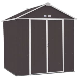 Arrow Ezee 8x7-Foot Metal Vertical Peak Storage Shed for $518 for members Arrow Ezee 8x7-Foot Metal Vertical Peak Storage Shed for $518 for members