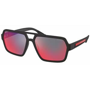 Sunglasses Prada Linea Rossa PS 1 XS DG008F Black Rubber for $286
