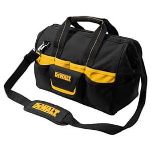 Custom LeatherCraft DEWALT DG5543 16 in. 33 Pocket Tool Bag, Black for $75
