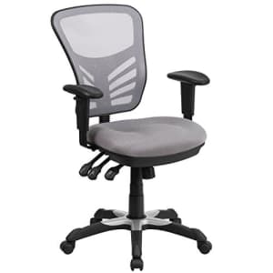 Flash Furniture Mid-Back Gray Mesh Multifunction Executive Swivel Ergonomic Office Chair with for $134 Flash Furniture Mid-Back Gray Mesh Multifunction Executive Swivel Ergonomic Office Chair with for $134