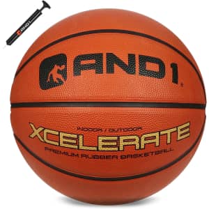 AND1 Xcelerate Rubber Basketball for $16
