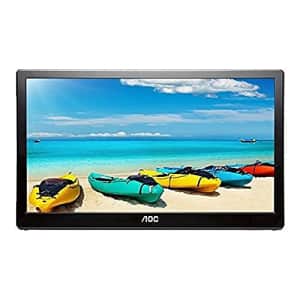 AOC I1659FWUX 15.6" USB-powered portable monitor, Full HD 1920x1080 IPS, Built-in Stand, VESA for $90