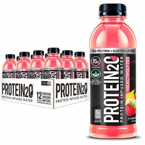 Protein2o + Electrolytes, Low Calorie Protein Infused Water, 15g Whey Protein Isolate, Strawberry for $25