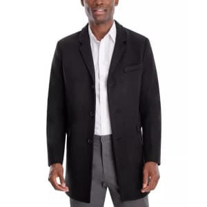 Michael Kors Men's Wool-Blend Ghent Overcoat for $69