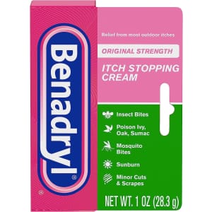 Benadryl Original Strength Itch Stopping 1-oz. Anti-Itch Cream for $1.87 via Sub & Save Benadryl Original Strength Itch Stopping 1-oz. Anti-Itch Cream for $1.87 via Sub & Save