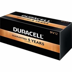 Duracell Procter & Gamble 01601 9V Batteries Coppertop 12/BX Black for $40